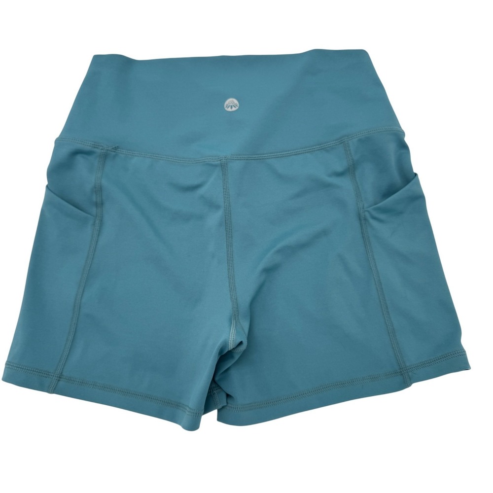 Senita Athletics Teal Sports Bra Shorts Set Womens Small Workout Yoga Gym Pocket - Picture 9 of 12